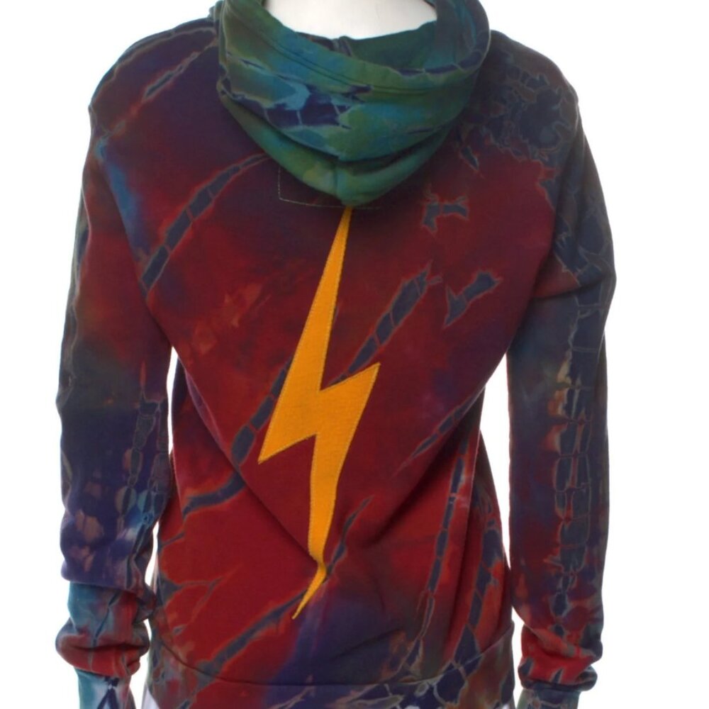 Aviator Nation SUPER RARE full zip tie dye lightning bolt size unisex L